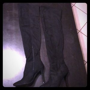 Black Thigh High Boots NEVER BEEN USED!!!